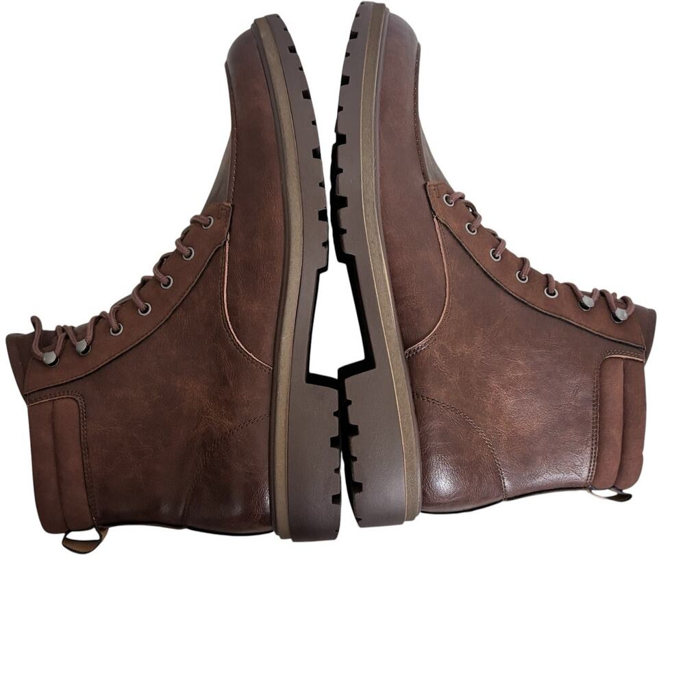 Dr Scholl’s Mens Grayton Dark Brown Mid Shaft Lace Up Boot Size 12 M NEW - Picture 4 of 10